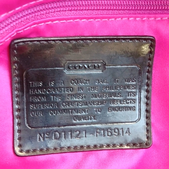 COACH  POPPY LOGO FLORAL TRAVEL TOTE CARRY ON BAG 13LX17W. - Picture 10 of 11